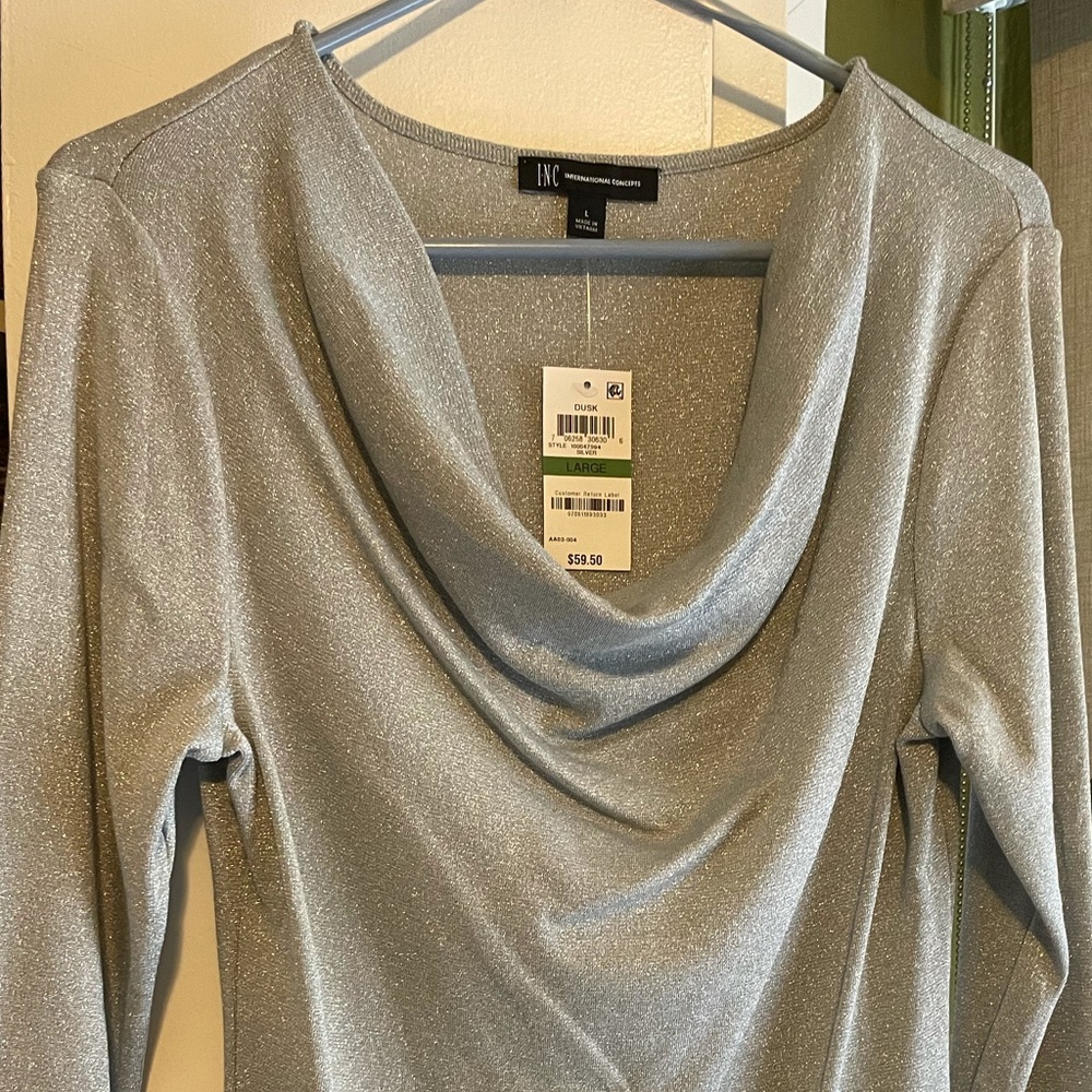 Silver INC Shirt, size L